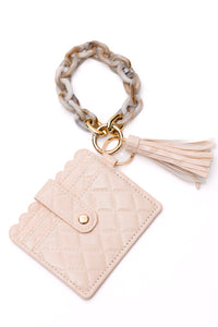 Hold Onto You Wristlet Wallet in Cream