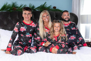 Matching Christmas Pajama Trucks